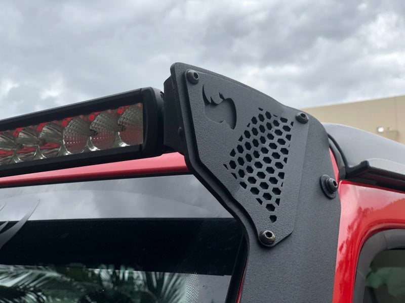 Go Rhino Jeep Wrangler JL/JLU/Gladiator JT XE Windshield Light Bar Mount - 50in Single Row