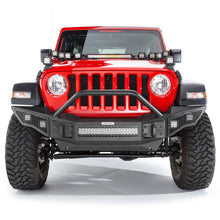 Load image into Gallery viewer, Go Rhino Jeep Wrangler JL/JLU/JK/JKU/Gladiator JT Rockline Full Width Bumper w/ Overrider