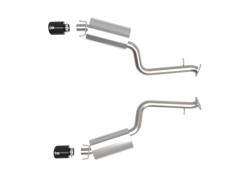 aFe Takeda 2014+ Lexus IS350 V6 2.5in. 304 Stainless Steel Axle-Back Exhaust System w/ Black Tip