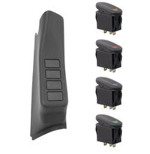 Load image into Gallery viewer, Rugged Ridge A-Pillar 4 Switch Pod Black RHD Jeep Wrangler JK
