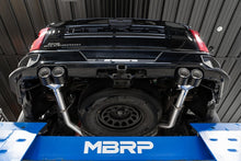Load image into Gallery viewer, MBRP Chevy Silverado 1500 6.2L 2.5in Dual Split Rear Cat Back w/ Quad Carbon Fiber Tips- T304