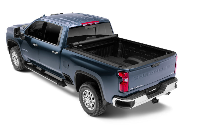 Lund Chevy Silverado 1500 (8ft. Bed) Genesis Elite Roll Up Tonneau Cover - Black