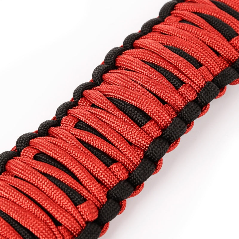 Rugged Ridge Paracord A-Pillar Grab Handle Red Jeep Wrangler JK