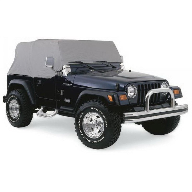 Rampage Jeep Wrangler(YJ) Cab Cover With Door Flaps - Grey
