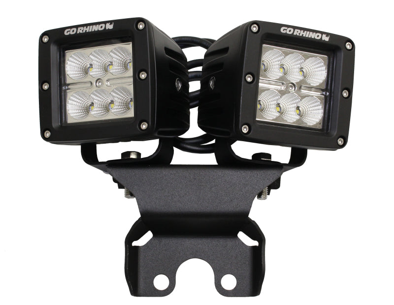 Go Rhino Jeep Wrangler JL/JLU Light Mount - One or Two 3in Cubes