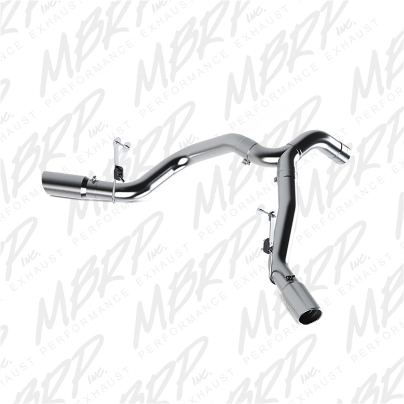 MBRP Dodge 25/3500 Cummins 6.7L(Excl. CC/SB)4in Filter Back Cool Duals AL(Leaf Spring)