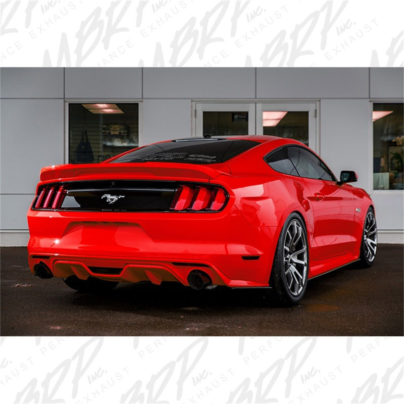 MBRP Ford Mustang EcoBoost 2.3L Black 3in Cat Back Dual Split Rear Exit (Race Version)