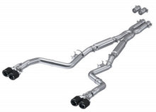 Load image into Gallery viewer, MBRP Dodge Challenger 5.7L/6.2L/6.4L Carbon Fiber Quad Tip T304 Catback Exhaust