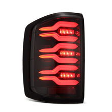 Load image into Gallery viewer, AlphaRex 14-19 Chevy Silverado 1500 Luxx-Series LED Tail Lights Alpha-Black w/Activ Light/Seq Signal