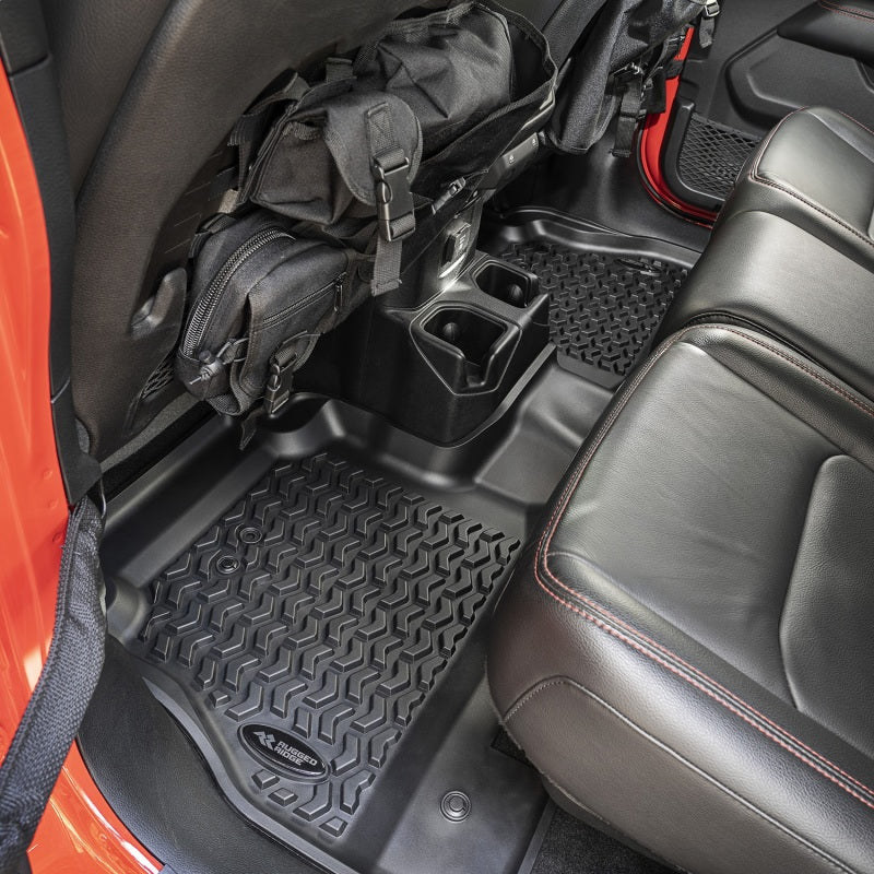 Rugged Ridge Floor Liner Rear Black Jeep Gladiator JT