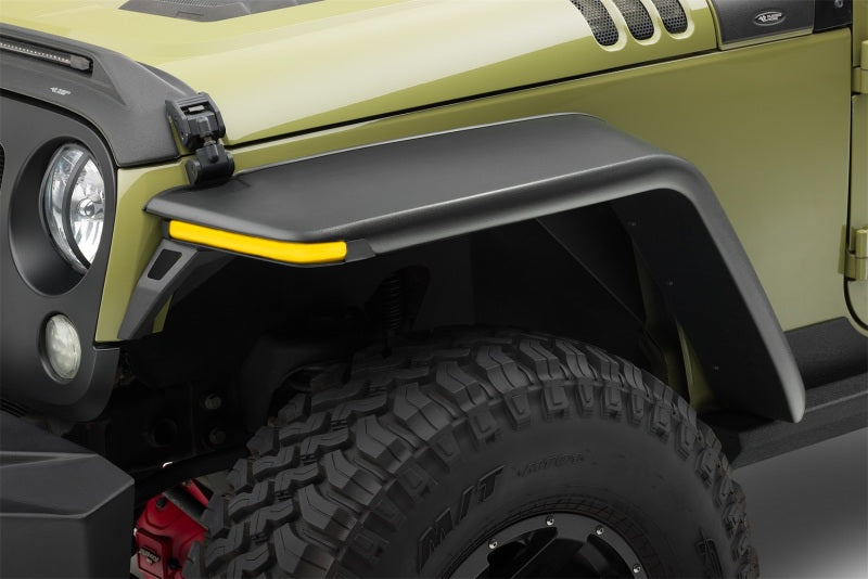 Rugged Ridge Jeep Wrangler JK 2-Door+4-Door Unlimited Max Terrain Fender Flare Front+Rear Set