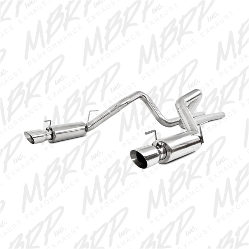 MBRP Ford Shelby GT500 / GT Dual Split Rear Race Version, T409 4in Tips Exhaust System