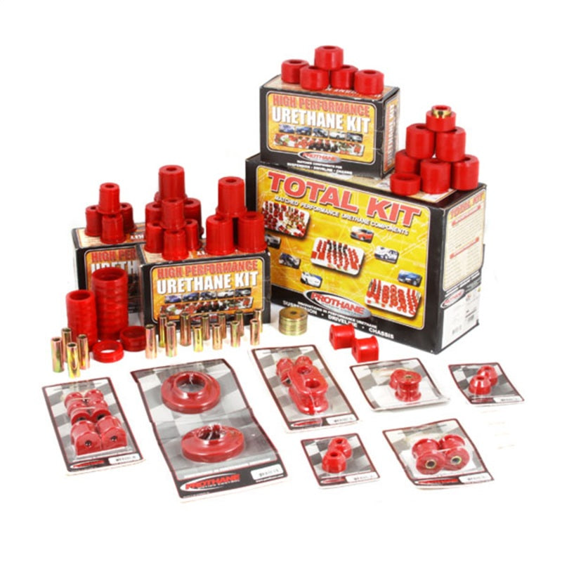 Rugged Ridge Polyurethane Bushing Kit Red Jeep Wrangler TJ