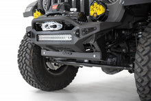 Load image into Gallery viewer, Jeep JL/JT sway bar skid plate with integrated yellow fog lights by Addictive Desert Designs