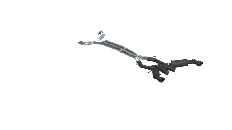 MBRP Chevrolet Camaro SS 6 Speed 3in Dual Cat Back w/ 4.5in OD Tips - Black (Non NPP Models)