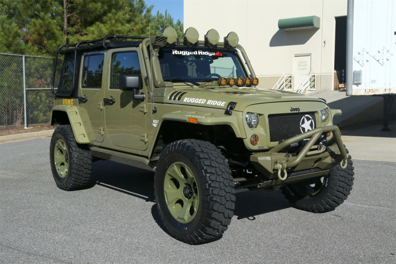 Rugged Ridge Hurricane Fender Flare Kit US Smooth Jeep Wrangler JK