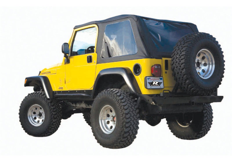 Rampage Jeep Wrangler(TJ) Excludes LJ Unlimited Frameless Soft Top Kit - Black Diamond