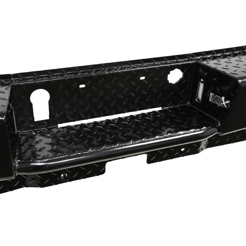 Westin 19+ Chevy Silverado 1500 HDX Bandit Rear Bumper - Black