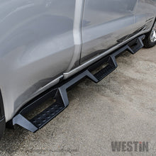 Load image into Gallery viewer, Westin 19+ GMC Sierra 1500 CC 6.5ft Bed (Excl. 2019 Ltd/LD) HDX Drop W2W Nerf Step Bars - Tex. Blk
