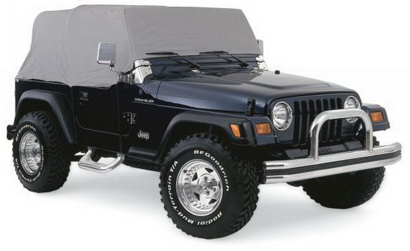 Rampage Jeep Wrangler(YJ) Cab Cover With Door Flaps - Grey