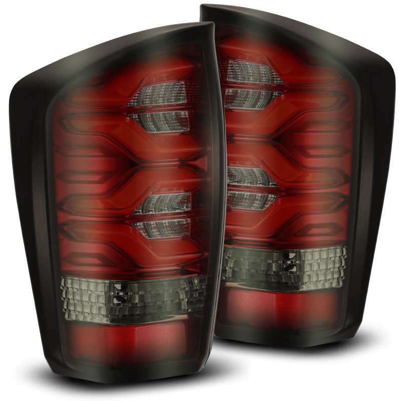 AlphaRex 16+ Toyota Tacoma PRO-Series LED Tail Lights Red Smoke
