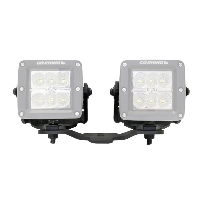 Go Rhino Jeep Wrangler JL/JLU/Gladiator JT Light Mount - Two 3in Cubes