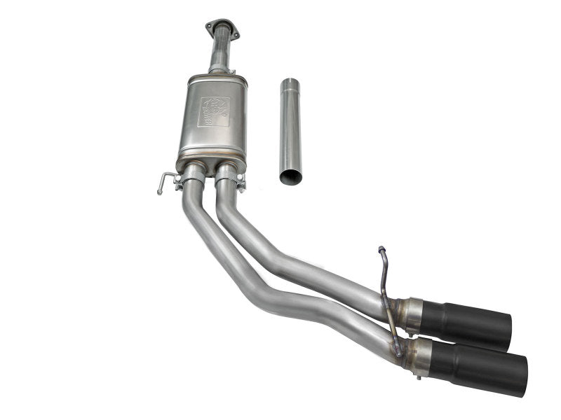 aFe Rebel Exhausts 3in SS Cat-Back 2015+ Ford F-150 EcoBoost V6 2.7/3.5L V8 5.0L w/ Black Tips