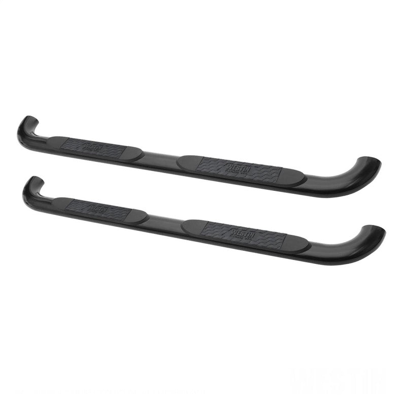 Westin Chevy Silverado 25/3500 Dbl Cab (Body Mount) Platinum 4 Oval Nerf Step Bars - Black