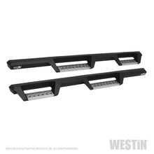 Load image into Gallery viewer, Westin 07+ Jeep Wrangler JKU 4dr. HDX Stainless Drop Nerf Step Bars - Tex. Blk