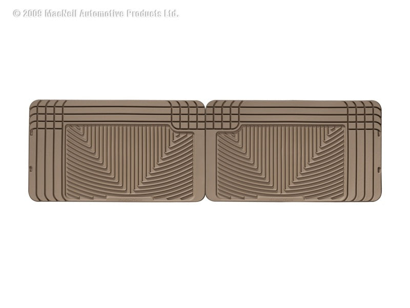 WeatherTech GMC Rally Van Rear Rubber Mats - Tan