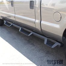 Load image into Gallery viewer, Westin Ford F-250/350/450/550 CC (6.75ft Bed) HDX Drop Whl to Whl Nerf Step Bars - Text Blk