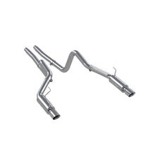 Load image into Gallery viewer, MBRP Ford Mustang GT 4.6L Dual Split Rear Race Version AL/ 3in Cat Back Exhaust System
