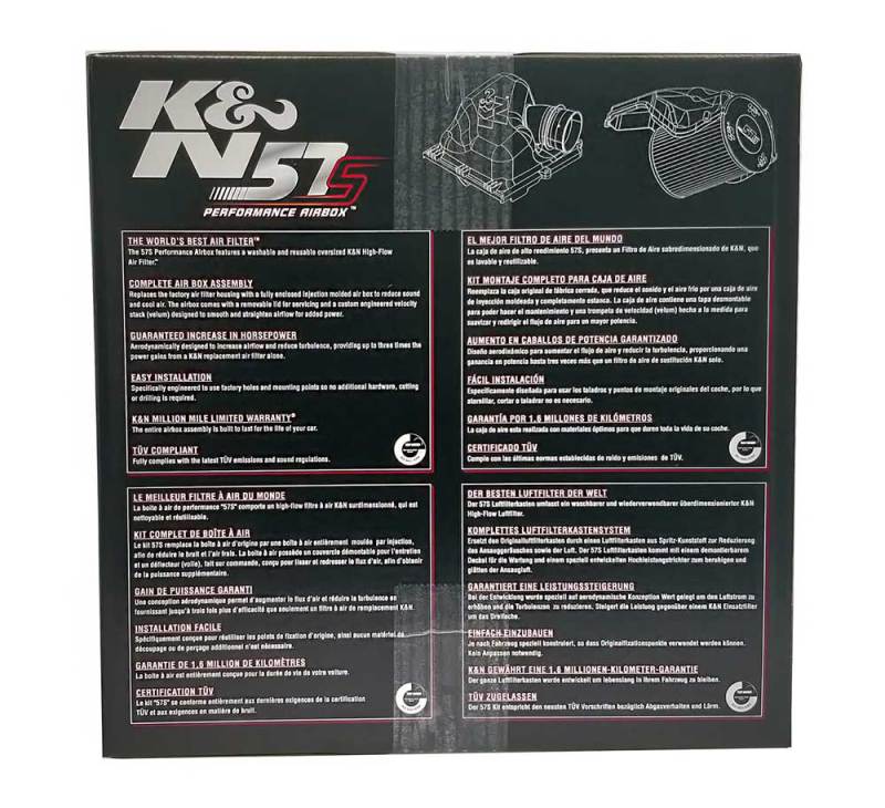 K&N Opel Astra H 2.0L F/l 57i Series Performance Intake Kit