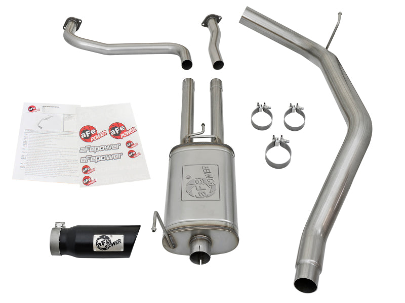 aFe MACHForce XP 2.5in Cat-Back Exhaust System w/ Black Tip Nissan Frontier 2017+ V8-5.6L
