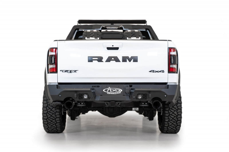 Addictive Desert Designs 2021+ Dodge RAM 1500 TRX Stealth Fighter Rear Bumper - Hammer Black