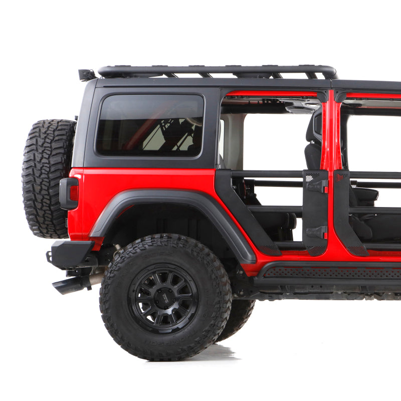 Go Rhino Jeep Wrangler JLU SRM Roll Bar Mount Kit - Tex. Blk