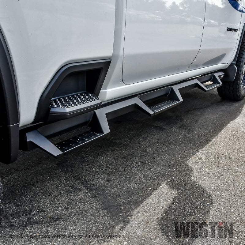 Westin Chevy Silverado 2500/3500 Crew Cab (6.5ft Bed) HDX W2W Nerf Step Bars - Textured Black