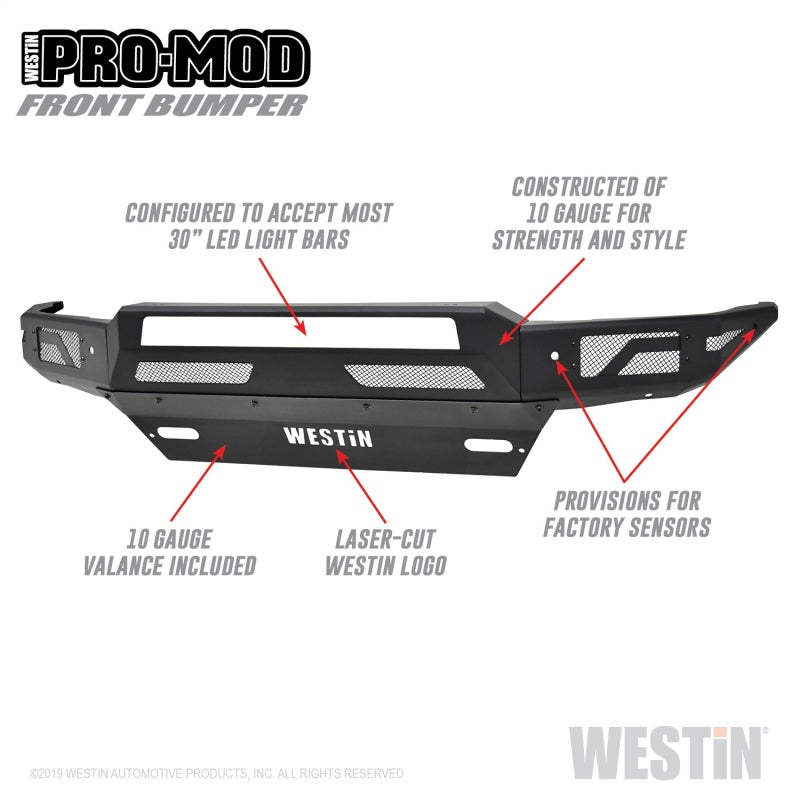 Westin 16+ Chevy/GMC  Silverado/Sierra 1500 Pro-Mod Front Bumper