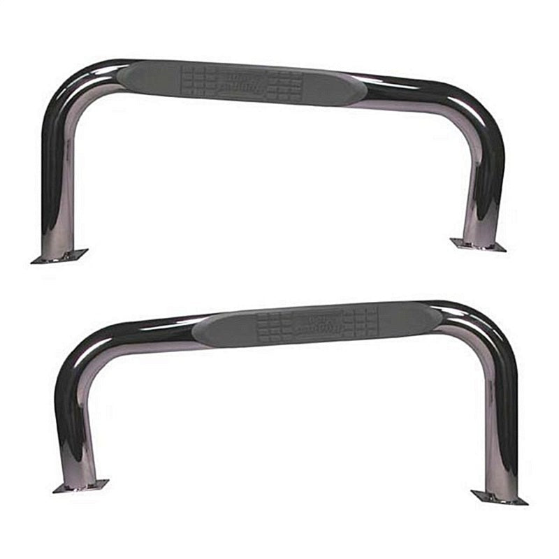 Rugged Ridge 3-In Round Tube Steps SS TJ