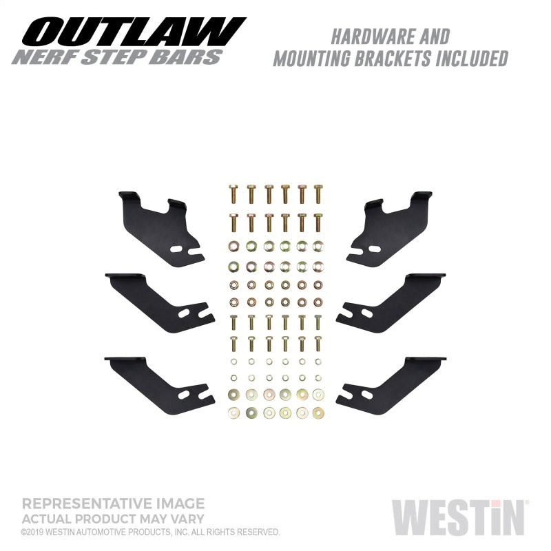 Westin 05+ Toyota Tacoma Double Cab Outlaw Nerf Step Bars