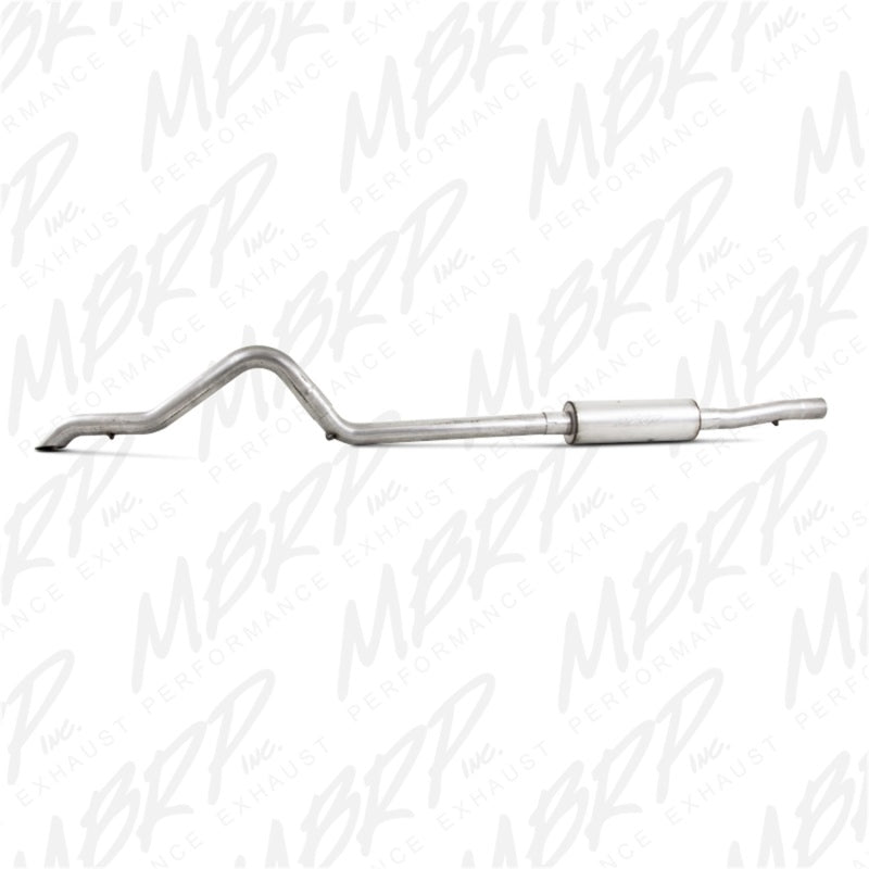 MBRP Jeep Wrangler (JK) 3.8L V6 4 dr Off-Road Tail Pipe Muffler before Axle