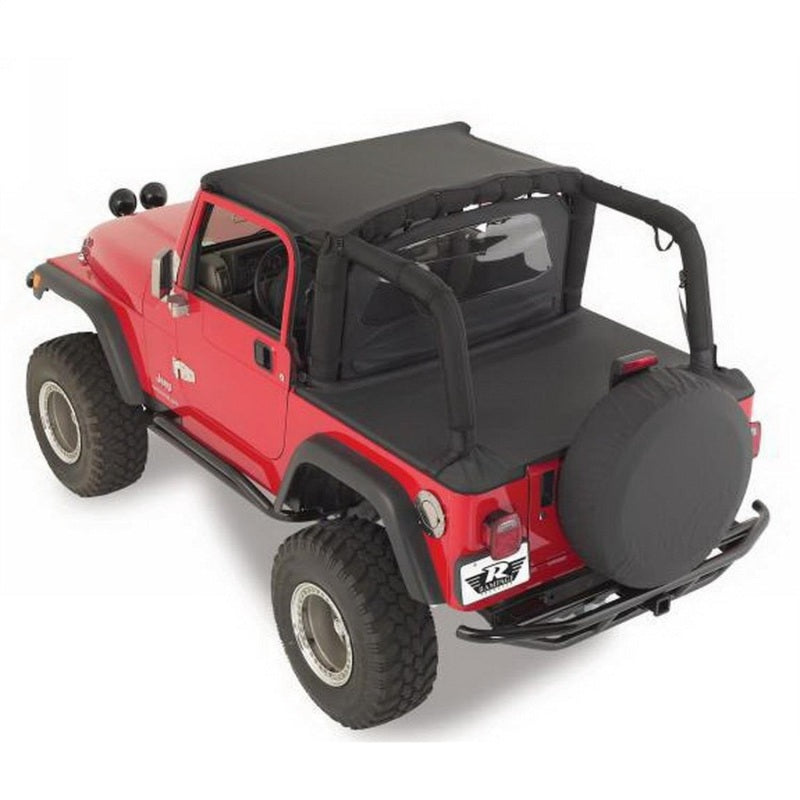 Rampage Jeep Wrangler(YJ) Tonneau Cover - Black Denim