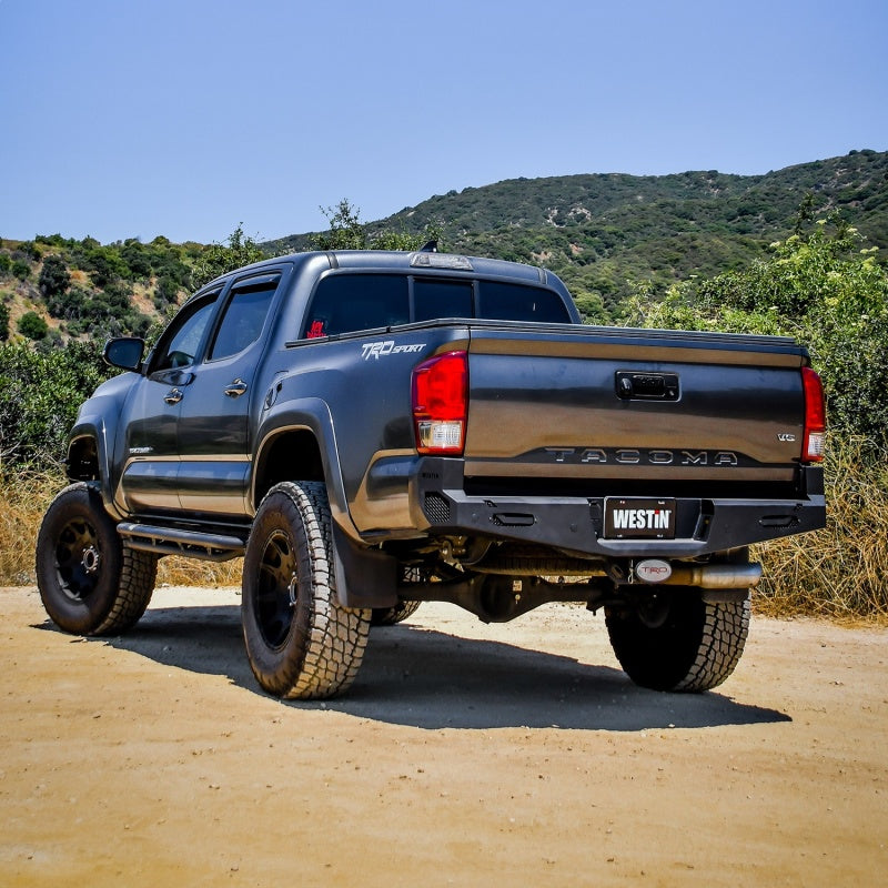 Westin 16+ Toyota Tacoma Pro-Series Rear Bumper - Textured Black