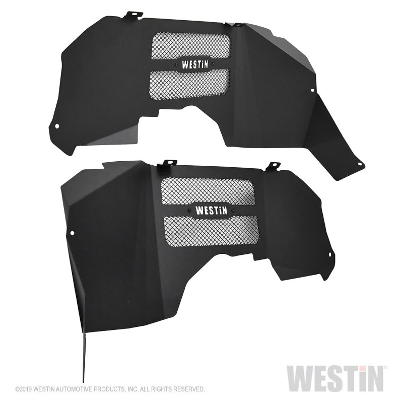 Westin 18+ Jeep Wrangler JL Inner Fenders - Front - Textured Black
