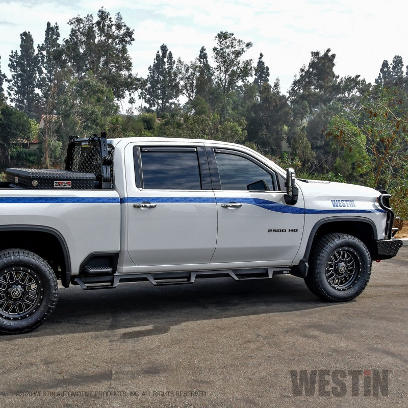 Westin Chevy Silverado 2500/3500 Crew Cab (6.5ft Bed) HDX W2W Nerf Step Bars - Textured Black