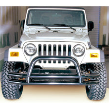 Load image into Gallery viewer, Rugged Ridge 3-In Dbl Tube Front Bumper w/ Hoop CJ / Jeep Wrangler