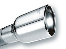 Load image into Gallery viewer, Borla Universal Polished Tip Single Round Rolled Angle-Cut w/Clamp (inlet 2 1/2in. Outlet 4 x 4in) *