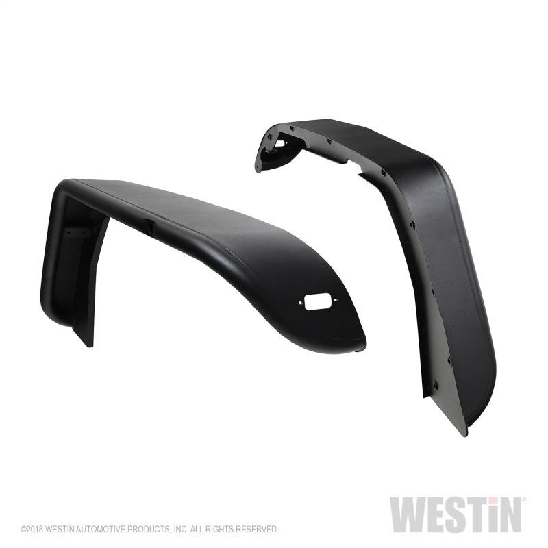 Westin 18+ Jeep Wrangler JL / 20 Gladiator Tube Fenders - Front - Textured Black