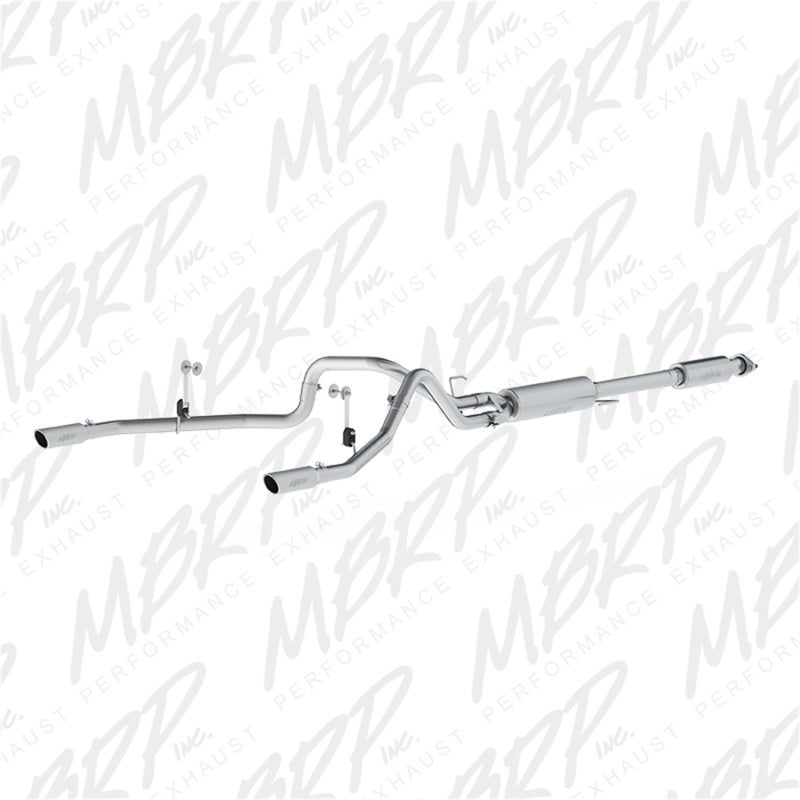 MBRP Ford F-150 5.0L 3in Cat Back Dual Split Rear Exit T409 Exhaust System