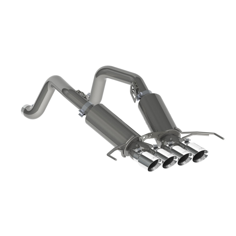 MBRP Chevy Corvette V8 6.2L 3in T304 Dual Cat Back w/ 4in Quad Dual Wall Tips